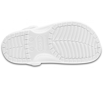 Crocs Classic Clogs Roomy Fit Sandal Clog Sandals Slides Waterproof - White - Men's US10/Women's US12