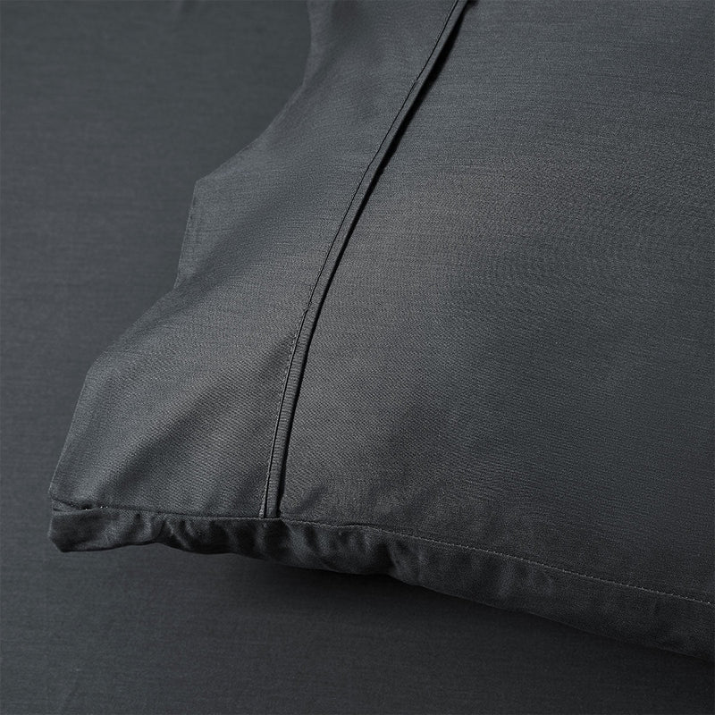 Accessorize 400TC Charcoal Bamboo Cotton Mega / Super Sheet Set 50cm Wall King Payday Deals