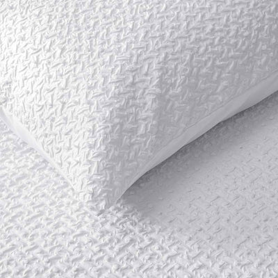 Accessorize Dotty Clip White Jacquard Quilt Cover Set King Payday Deals