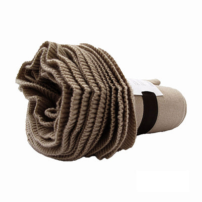 Accessorize Double Ruffle Throw Latte