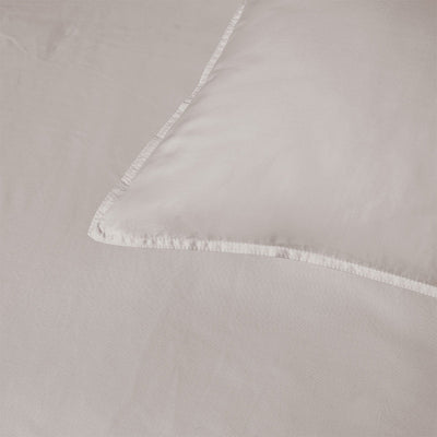 Accessorize Stone 400TC Stone Bamboo Cotton Double Stitched Quilt Cover Set Single Payday Deals