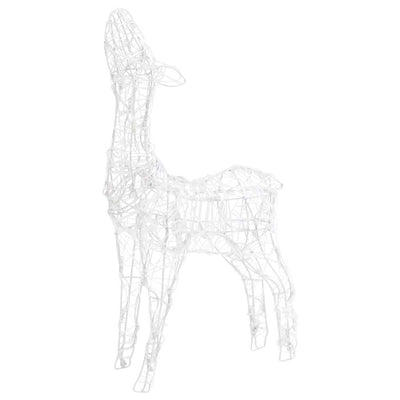 Acrylic Reindeer Family Christmas Decoration 300 LED Blue Payday Deals