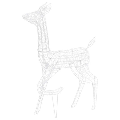 Acrylic Reindeer Family Christmas Decoration 300 LED Blue Payday Deals
