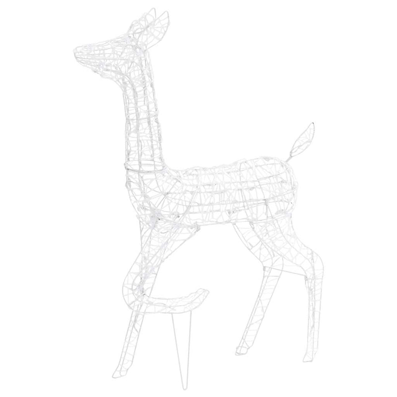 Acrylic Reindeer Family Christmas Decoration 300 LED Blue Payday Deals