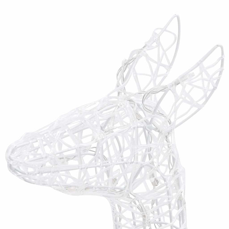 Acrylic Reindeer Family Christmas Decoration 300 LED Blue Payday Deals