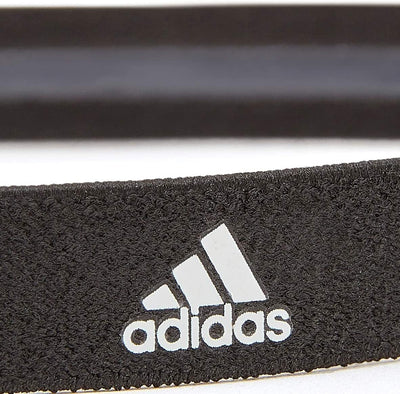 Adidas 3-Pack Sports Hair Bands Taining Stretch Headband - Black/Grey/Burgundy Payday Deals