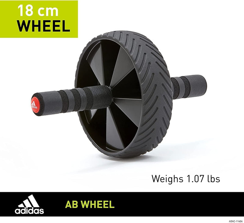 Adidas Ab Wheel Abdominal Core Strength Trainer Gym Fitness Exerciser Roller Payday Deals