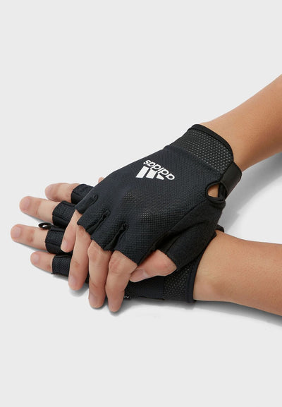 Adidas Adjustable Essential Gloves Weight Lifting Gym Workout Training - Black - XXL Payday Deals