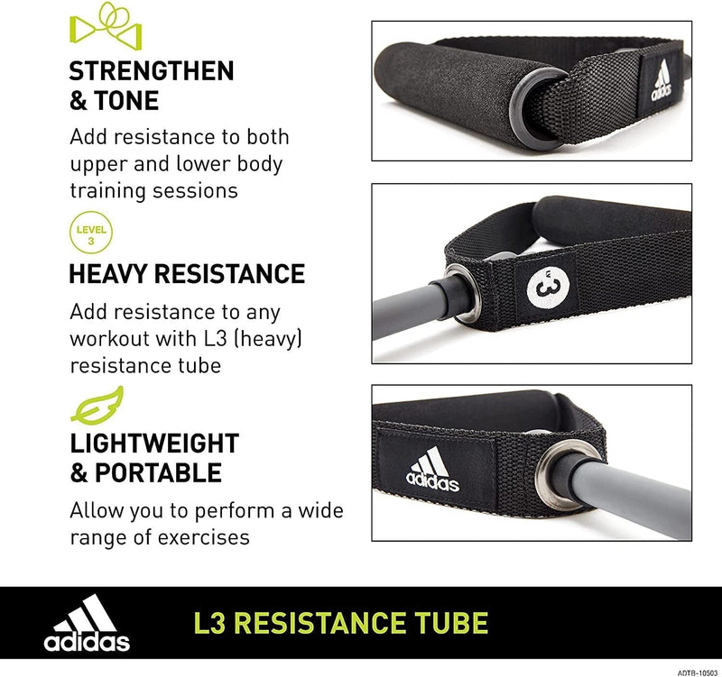 Adidas Resistance Tube Level 3 Elastic Bands Gym Fitness Yoga Workout Strap Payday Deals