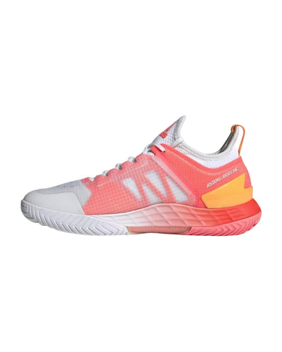 Adidas Speed-boosting Hard Court Shoes with Adituff Toe in White Blue Rush Acid Red - 10 US Payday Deals