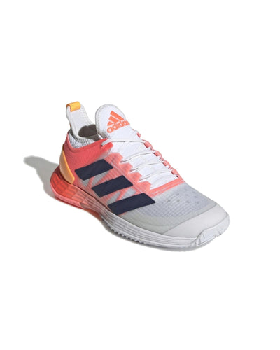 Adidas Speed-boosting Hard Court Shoes with Adituff Toe in White Blue Rush Acid Red - 10 US Payday Deals