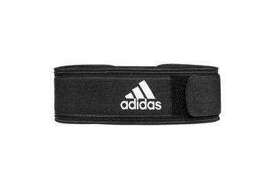 Adidas Weight Lifting Belt Back Support Gym Training Body Building Small - Black