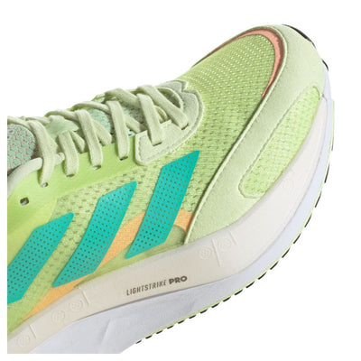 Adidas Womens Adizero Boston Shoes Runners Sneakers - Almost Lime / Mint Rush / Light Flash Orange Payday Deals