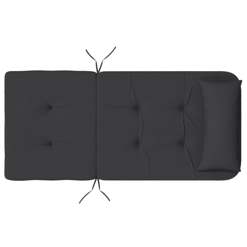 Adirondack Chair Cushions 2 pcs Black Oxford Fabric Payday Deals