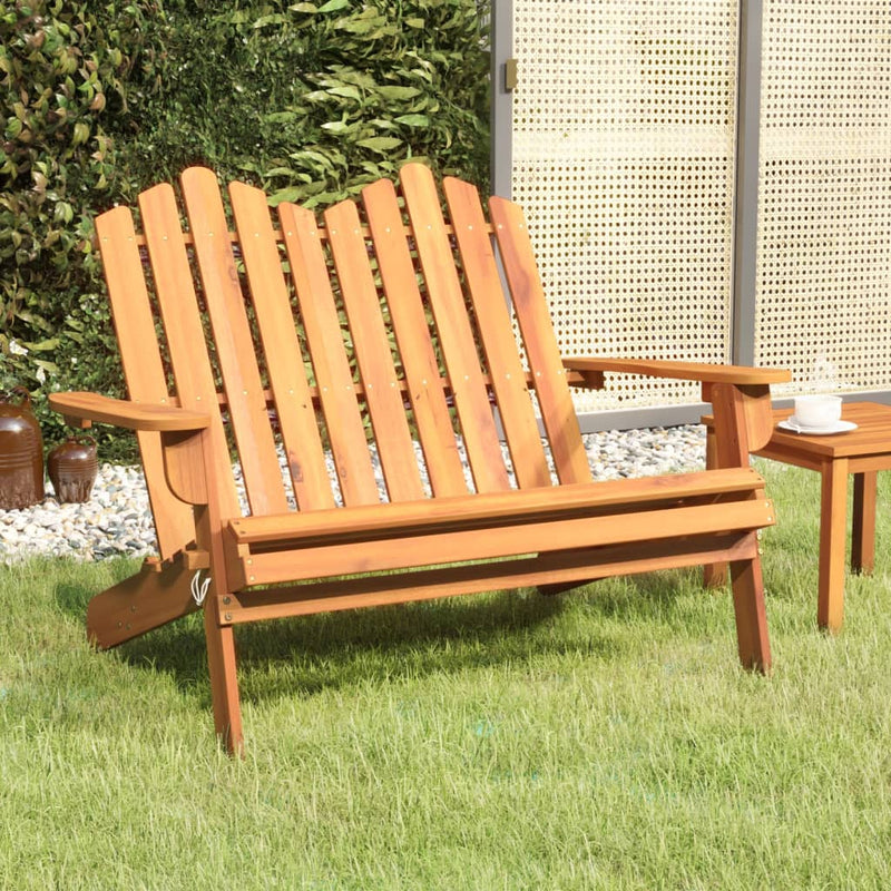 Adirondack Garden Bench 126 cm Solid Wood Acacia Payday Deals