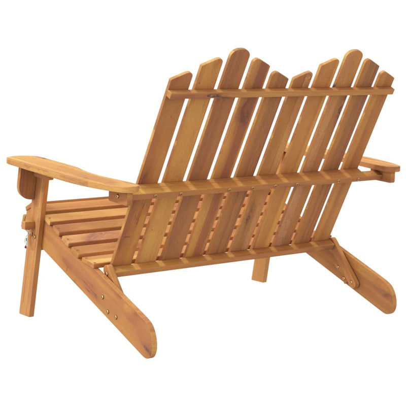 Adirondack Garden Bench 126 cm Solid Wood Acacia Payday Deals