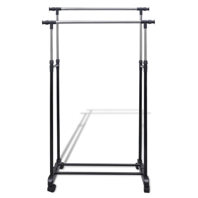 Adjustable Clothes Rack with 2 Hanging Rails 2 pcs Payday Deals