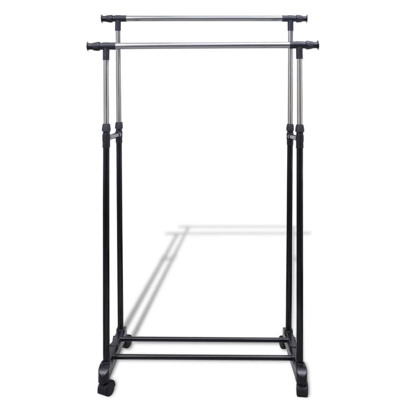 Adjustable Clothes Rack with 2 Hanging Rails 2 pcs Payday Deals