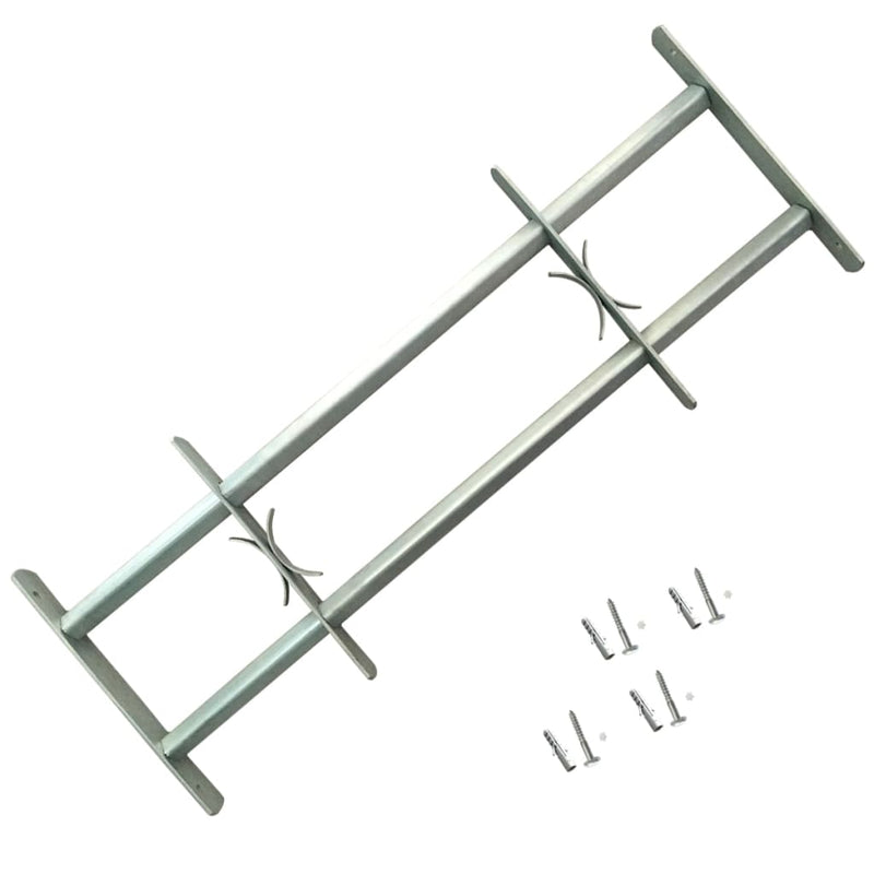 Adjustable Security Grille for Windows with 2 Crossbars 1000-1500 mm Payday Deals