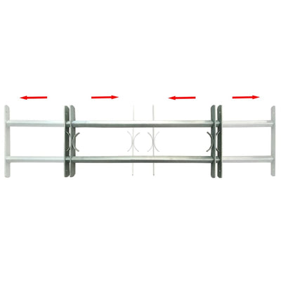 Adjustable Security Grille for Windows with 2 Crossbars 1000-1500 mm Payday Deals