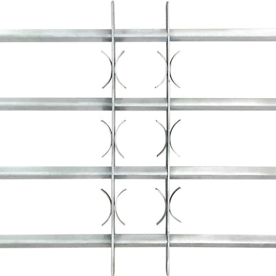 Adjustable Security Grille for Windows with 4 Crossbars 1000-1500 mm Payday Deals