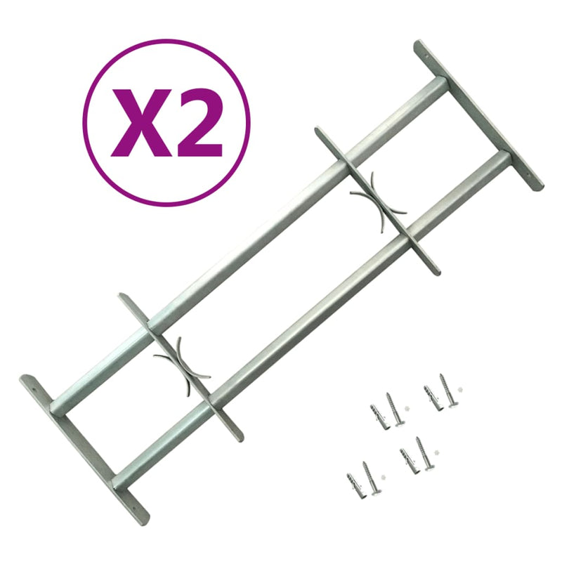 Adjustable Security Grilles for Windows 2 pcs 700-1050 mm Payday Deals