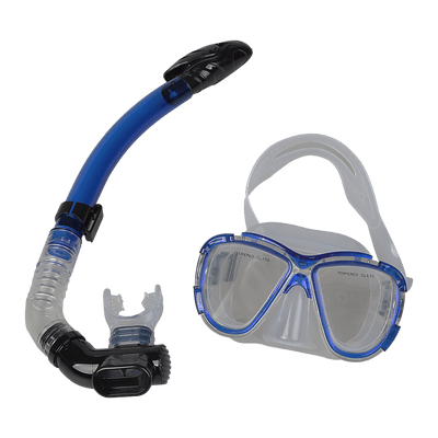 Adult Snorkeling Swimming Diving Mask & Snorkel - Quality Tempered Glass Payday Deals