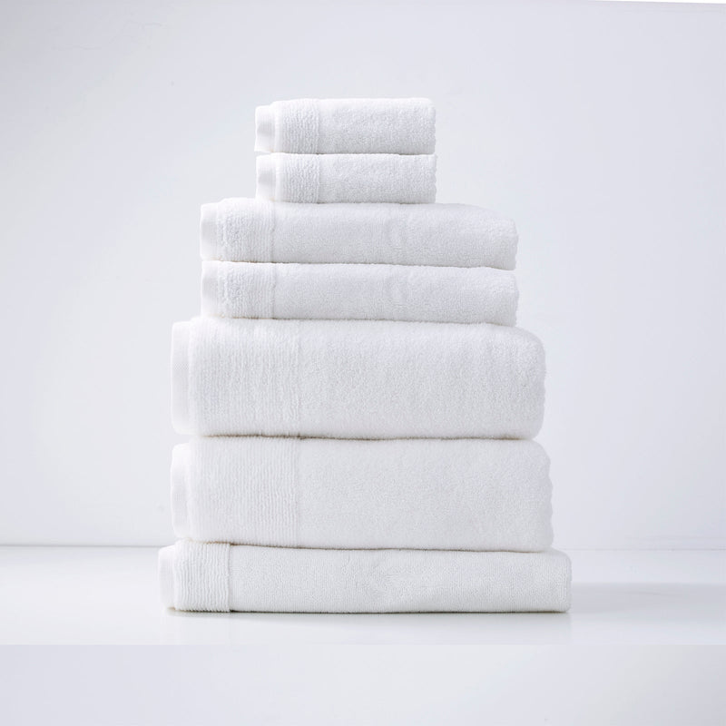 Aireys 650 GSM Zero Twist 7 Piece Snow Bath Towel by Renee Taylor Payday Deals