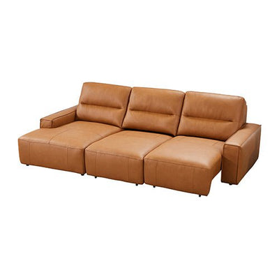 Albany 3 Seater Sectional Chaise Genuine Leather Sofa Bed Payday Deals