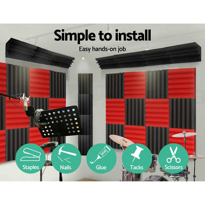 Alpha Acoustic Foam 60pcs Corner Bass Trap Sound Absorption Payday Deals