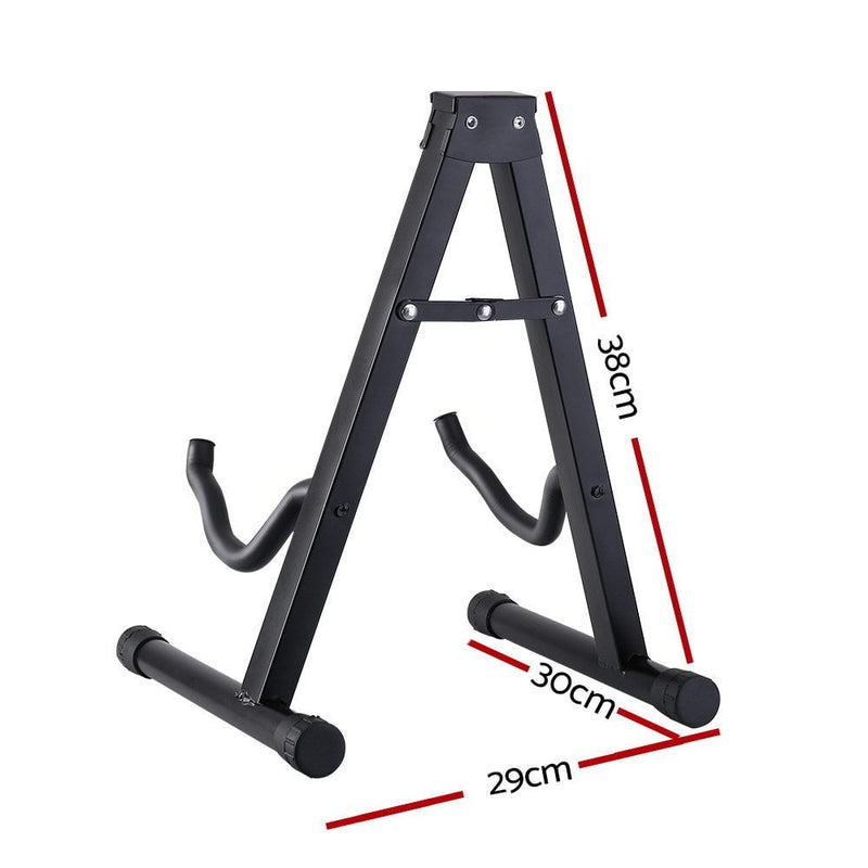 ALPHA Folding Acoustic Guitar Stand Bass Floor Rack Holder Accessories Pack Payday Deals