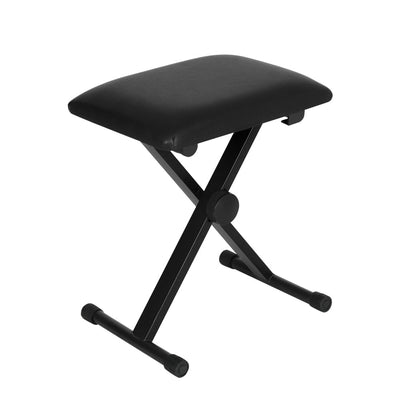 Alpha Piano Stool Adjustable Height Keyboard Seat Portable Bench Chair Black Payday Deals