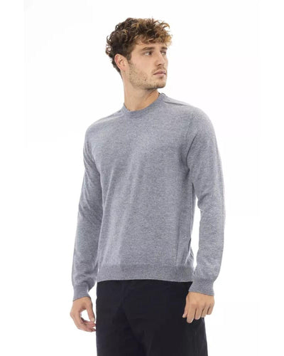 Alpha Studio Men's Light Blue Viscose Sweater - 50 IT Payday Deals