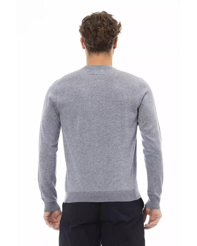 Alpha Studio Men's Light Blue Viscose Sweater - 50 IT Payday Deals