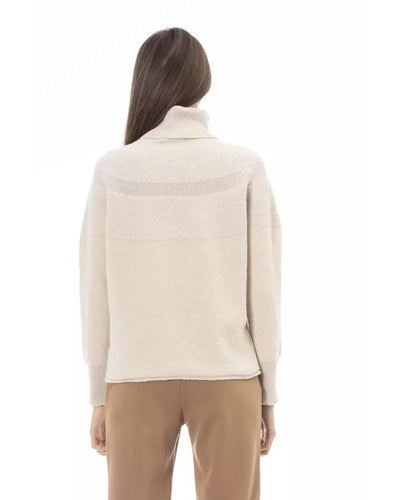 Alpha Studio Women's Beige Wool Sweater - 44 IT Payday Deals