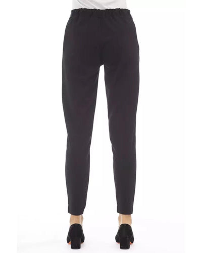 Alpha Studio Women's Black Polyester Jeans & Pant - W40 US Payday Deals