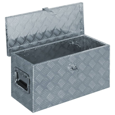 Aluminium Box 61.5x26.5x30 cm Silver Payday Deals