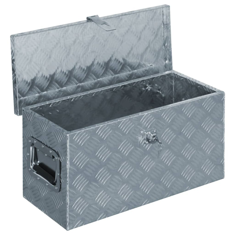 Aluminium Box 61.5x26.5x30 cm Silver Payday Deals