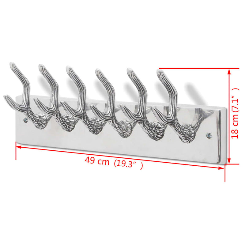 Aluminium Wardrobe Hook Coat Rack Hat/Tie Hanger Silver Payday Deals