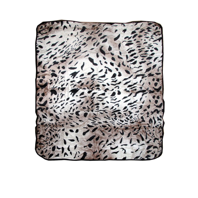 Animal Skin Pattern Faux Mink Blanket Queen Jaguar Payday Deals