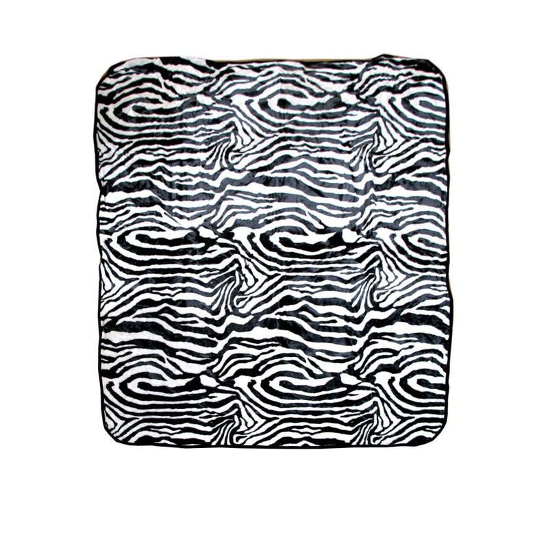 Animal Skin Pattern Faux Mink Blanket Queen Zebra Payday Deals