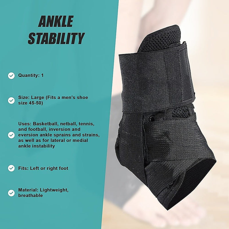 Ankle Brace Stabilizer - Ankle sprain & instability - LARGE Payday Deals