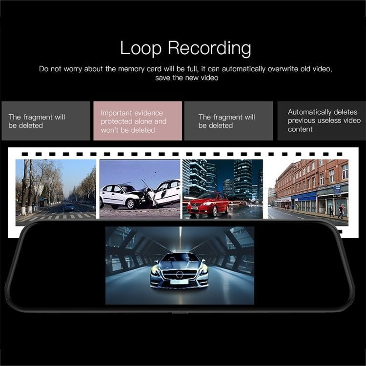 Anytek T600 Ultra HD Dual Cameras 5.5 inch IPS Touch Screen Car DVR Driving Recorder Payday Deals