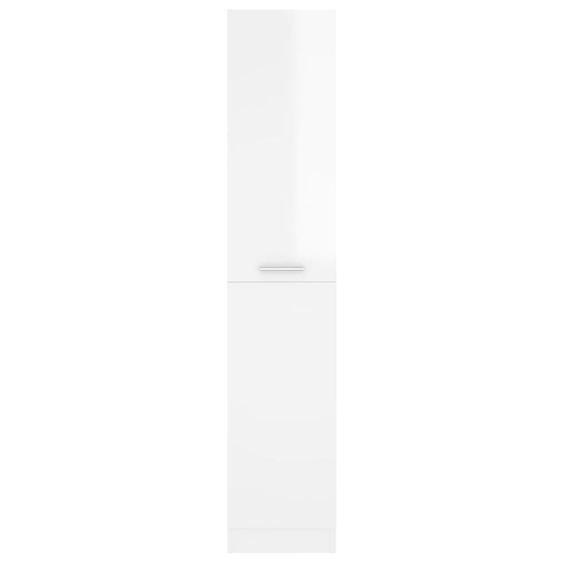 Apothecary Cabinet High Gloss White 30x42.5x150 cm Engineered Wood Payday Deals