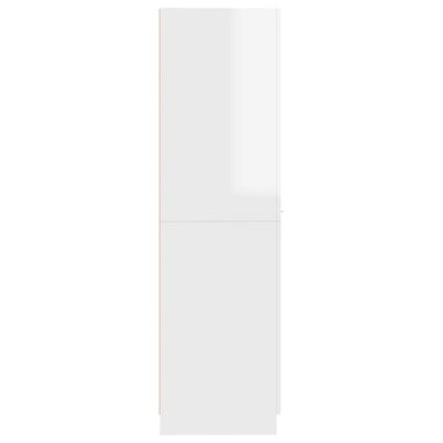 Apothecary Cabinet High Gloss White 30x42.5x150 cm Engineered Wood Payday Deals