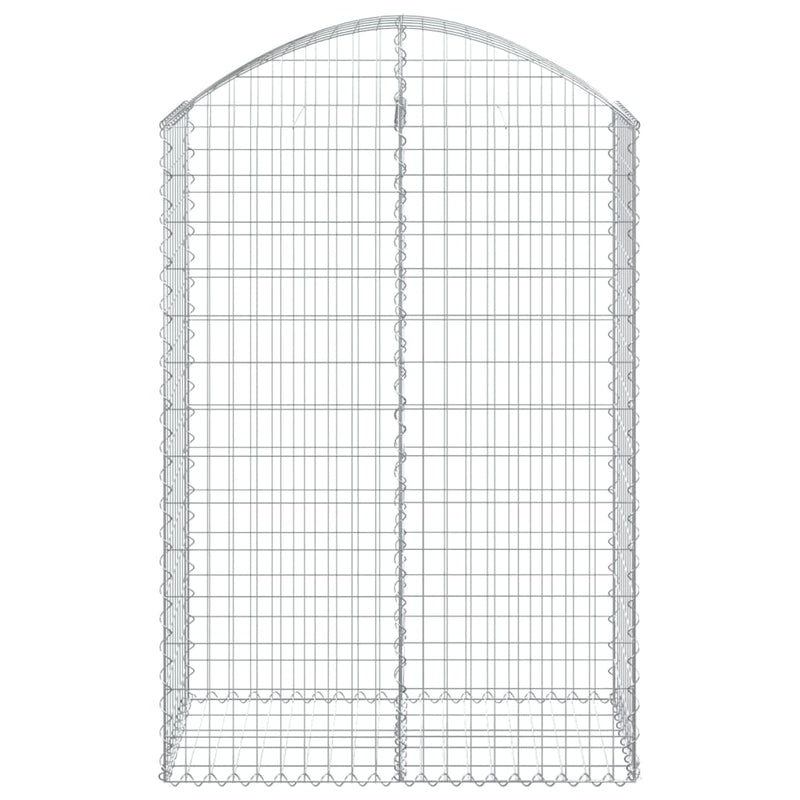 Arched Gabion Basket 100x50x140/160 cm Galvanised Iron Payday Deals