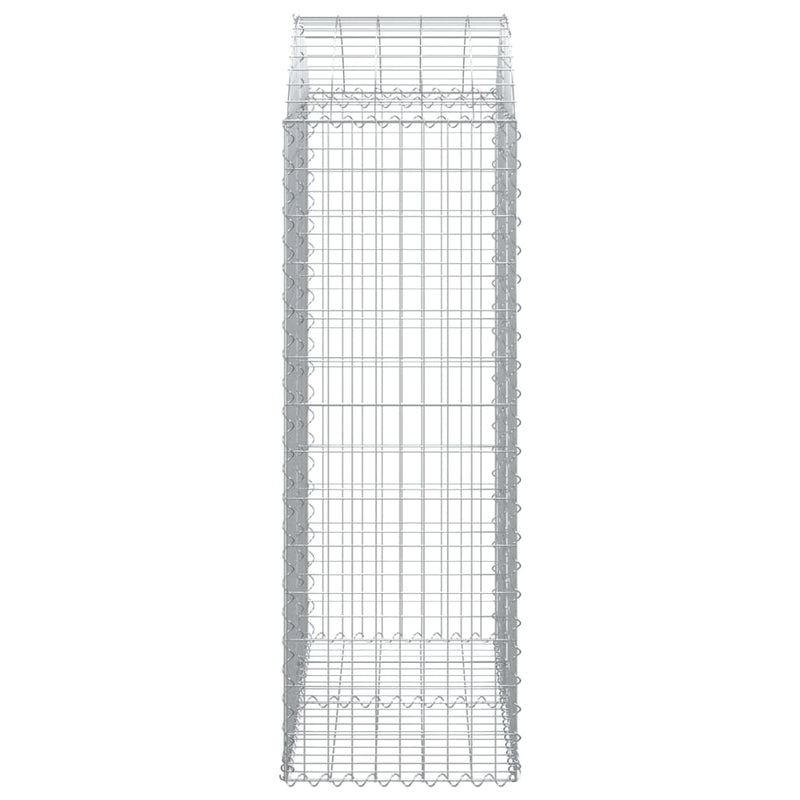 Arched Gabion Basket 100x50x140/160 cm Galvanised Iron Payday Deals