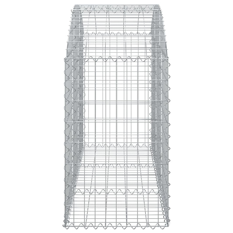 Arched Gabion Basket 150x50x80/100 cm Galvanised Iron Payday Deals