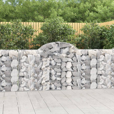 Arched Gabion Basket 200x30x100/120 cm Galvanised Iron Payday Deals