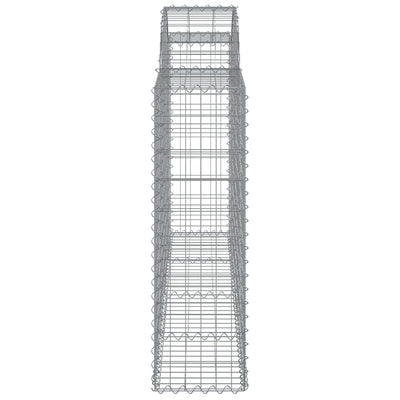 Arched Gabion Basket 200x30x100/120 cm Galvanised Iron Payday Deals
